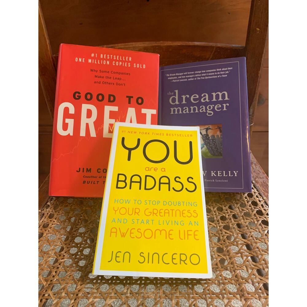 Book Bundle- Good To Great, Dream Manager, And You Are A Badasss